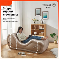 Canapé gonflable pour couple, canapé gonflable extérieur, canapé gonflable pour la maison, le camping et les loisirs, lit gonflable automatique, chaise longue gonflable