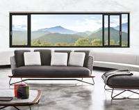Ventanas Corredizas de Aluminio Modernas de Alta Calidad con Doble Acristalamiento Ignífugas para Proyectos de Viviendas, Oficinas, Villas y Baños