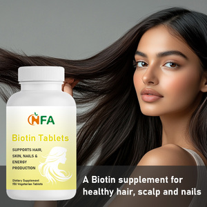 Tabletas de Biotina Premium Stock Supply, un suplemento de biotina para cabello, cuero cabelludo y uñas saludables. Biotina 150 tabletas vegetarianas. - Product Image 5