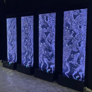 Moderna pared de burbujas de agua con cambio de color LED para dividir ambientes y pasillos - Product Image 4