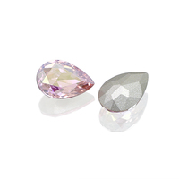 Dongzhou haute qualité K9 goutte d'eau strass placage couleur fantaisie pierre vente en gros perles de cristal en vrac pour bijoux accessoires