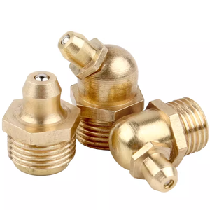 Thẳng và 90 độ và 45 độ Brass <span class=keywords><strong>zerk</strong></span> mỡ núm vú phù hợp Bộ dụng cụ loại M6 M8 M10 - Product Image 2