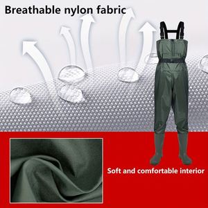 Tenue de pêche légère et respirante, pantalon de pluie assorti à des chaussures imperméables, waders de pêche pour la pêche en plein air - Product Image 2