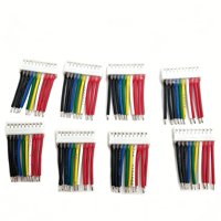 Konektor JST VH 3.96mm 10-Pin Male/Female ke Kabel Ujung Terbuka, Kabel 1007 Multiwarna untuk PCB Peralatan Rumah Tangga Kontrol Industri