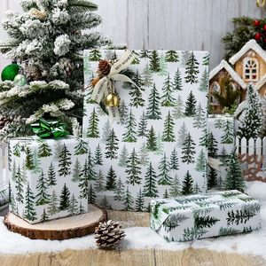 Burymento Christmas <b>Wrapping</b> <b>Paper</b> 17 In X 32.8 Ft Tree Design Eco-Friendly Gift Craft Roll - Product Image 3