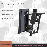 Entraîneur de presse d'épaule réglable de gymnastique commerciale épaule assise professionnelle soulever l'acier 70kg pile de poids complète