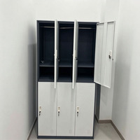 Armoire de classement silencieuse en acier épaissi avec séparateurs réglables pour usage commercial, salle de sport, bureau, étudiants, personnel et dortoirs