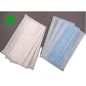 Produsen Perlengkapan Medis Masker Wajah Sekali Pakai 3 Lapis dengan Tali Telinga - Product Image 4