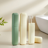 Gobelet de voyage en plastique pour bain de bouche et brosse à dents, ensemble de rangement portable pour soins dentaires à domicile, vente en gros