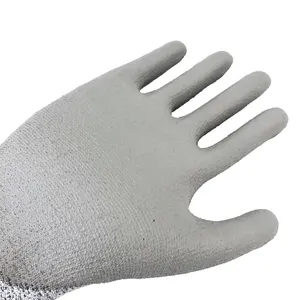 SRsafety Anti taglio guanti ANSI A3 PU guanti industriali Custom EN388 guanti da lavoro di sicurezza con Logo