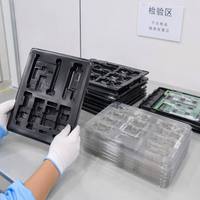 Insert en plastique thermoformé PETG de qualité alimentaire, antistatique ESD, sur mesure, pour composants électroniques et médicaux