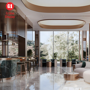 Muebles de Exhibición de Diseño Artístico para Hoteles de Lujo Personalizados, Sofás Elegantes para Recepción, Mostradores de Bar Modernos - Product Image 4