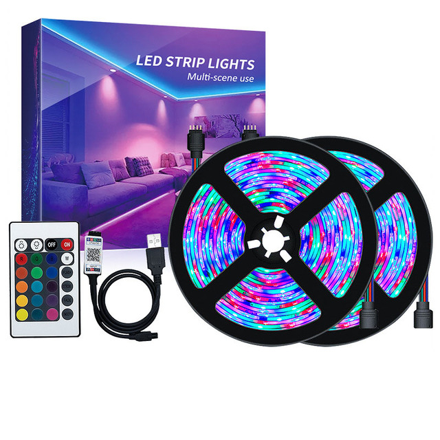 High Quality USB 5V RGB 5050 LED Strip TV Backlight App Controlled Mood Light for TVs