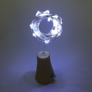 Năng lượng mặt trời 2M 20LED nút chai hình trang trí nội thất trang trí dây Đồng Cổ Tích chuỗi đèn - Product Image 2