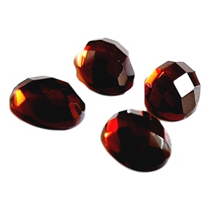 Chất Lượng Cao Rose Cắt Màu Đỏ Garnet Đá Quý Một Bên Phẳng Mặt Top Cắt Tùy Chỉnh Kích Thước Lỏng Màu Đỏ Garnet Đá Quý Tự Nhiên - Product Image 2