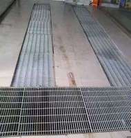 Grille de drainage en acier pour tranchée