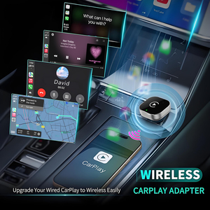 <span class=keywords><strong>Adaptateur</strong></span> CarPlay sans fil 2-en-1 Plug&Play compatible avec les systèmes automobiles intelligents VW Toyota <span class=keywords><strong>Nissan</strong></span> Honda Ford Benz - Product Image 5