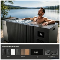 Baignoire de récupération à eau froide Jiuyi en acier inoxydable avec refroidisseur intégré pour athlètes et thérapie par l'eau froide