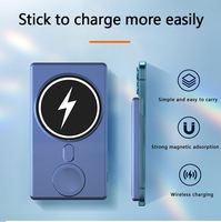 Banques d'alimentation sans fil magnétiques chaudes 5000mah Powerbank Mini batterie magnétique arrière Ultra mince batterie externe pour i Phone Watch 2023 nouveau