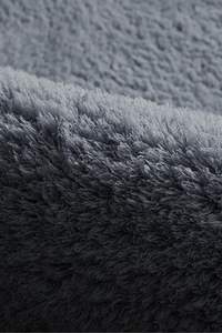Tapis ovale moderne gris anthracite en peluche lavable 27 mm, doux, antidérapant, fabriqué en Turquie, vente en gros, taille personnalisée, OEM ODM, pour la maison et le sol - Product Image 4