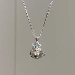 สร้อยคอจี้รูปปลาดาวสามมิติเงินแท้ S925 ดีไซน์เฉพาะตัว ทันสมัย ใช้งานได้หลากหลาย - Product Image 1