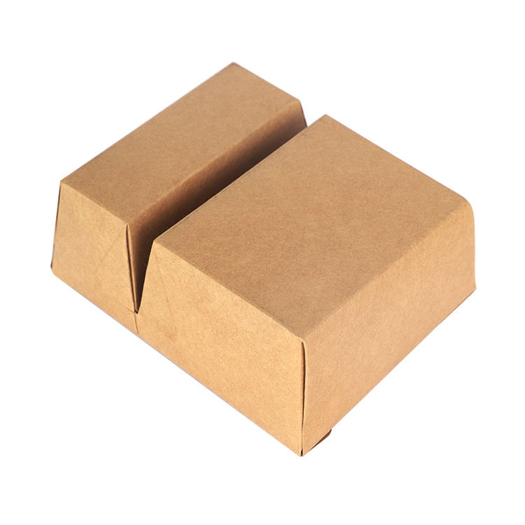 Custom logo printed disposable takeaway paper fast food packaging paper lunch box