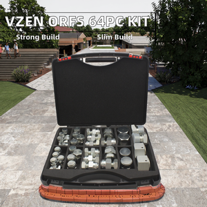 Kits de bouchons Vzen ORFS 64 pièces, raccords adaptateurs hydrauliques en acier au carbone de haute qualité, garantie 1 an, poids 2,5 kg, neuf - Product Image 3
