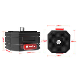 Soporte de trípode de cámara de placa de liberación rápida <span class=keywords><strong>para</strong></span> Canon Sony <span class=keywords><strong>Nikon</strong></span> DSLR/SLR/Zhiyun/Feiyu/DJI/trípode Slider <span class=keywords><strong>Gimbal</strong></span> - Product Image 4