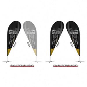 Banderas de Playa de Aluminio y Poliéster para Publicidad Exterior, Impresión Digital, Banderas de Plumas Voladoras, Tela para Banderines, Tamaño Personalizado - Product Image 4