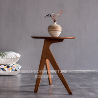 Wohnzimmer möbel kleiner runder Massivholz Couch tisch modern