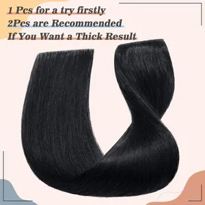 ต่อผมแบบคลิปหนีบ 100% ผมแท้บราซิลแบบชิ้นเดียว ผมตรงธรรมชาติ เกรด Remy  แบบไร้รอยต่อ มองไม่เห็นรอยต่อ ต่อผมแบบคลิปหนีบชิ้นเดียว - Product Image 5