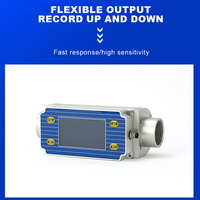 Débitmètre massique de gaz miniature 24VDC en alliage d'aluminium, sortie 4-20mA RS485, 2000NL/min, précision (1,5 + 0,5FS), OEM IP65 CE