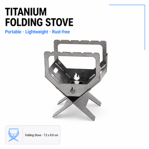 Portable <strong>Titanium</strong> Folding Mini Wood <strong>Stove</strong> Camping Coffee <strong>Stove</strong> Camping Hiking Camping Accessories Travel Kit <strong>Camp</strong> Table <strong>Stoves</strong> - Product Image 1