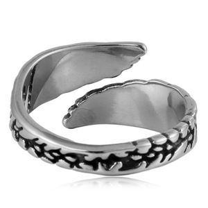 yunnique Men's <b>Titanium</b> Steel Spike <b>Ring</b> Snake Design Animal Zodiac Fashion Jewelry Gift Stainless Steel Oval Shape FY27017 - Product Image 3