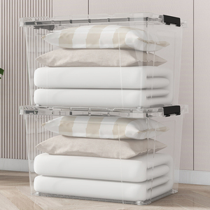 Haogle-<span class=keywords><strong>Organizadores</strong></span> transparentes apilables <span class=keywords><strong>de</strong></span> gran capacidad <span class=keywords><strong>para</strong></span> <span class=keywords><strong>ropa</strong></span>, caja organizadora <span class=keywords><strong>de</strong></span> <span class=keywords><strong>plástico</strong></span> transparente, artículos diversos, juguetes, cajas <span class=keywords><strong>de</strong></span> almacenamiento <span class=keywords><strong>de</strong></span> <span class=keywords><strong>plástico</strong></span> - Product Image 4