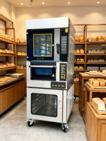 Four à pâtisserie combiné électrique en acier inoxydable avec convection et armoire de levage, contrôle numérique
