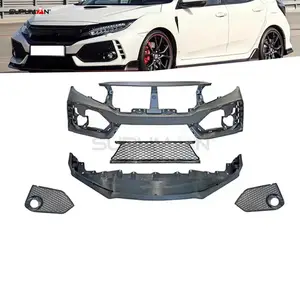 SPM Front Bumper Reinforcement Auto Body Parts Factory Price Front Bumper Kit For Honda Civic Type R Body Kit Accessories 2016+