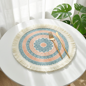 Sous-verre en corde de coton style bohème, tapis de table tissé, dessous de plat résistant à la chaleur, décoration de maison style ferme, cadeau en macramé, vente en gros - Product Image 6