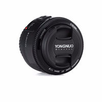 Objectif Photo YONGNUO YN50mm F1.8 pour Nikon / Canon EOS, Objectif à Grande Ouverture avec Mise au Point Automatique pour Appareil Photo Reflex Numérique D800 D300 D700 D3200 D3300