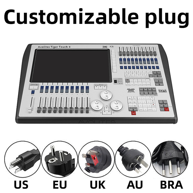 SHTX Best-Selling Ava I7 8G 120G Tiger Touch 2 Laser Lights Console for DJ Disco Night Club Stage Lighting Dmx 512 Controller