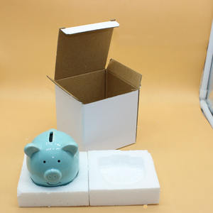 Hermosa Alcancía de Cerámica para Regalo, Alcancía de Cerdito Rosa para Decoración del Hogar - Product Image 5