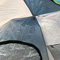 Tente de camping gonflable pour 4 personnes, 1 chambre, quatre saisons, imperméable, ouverture rapide pour une utilisation en extérieur