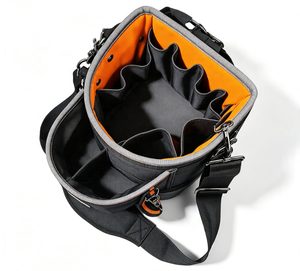 Sac de transport professionnel en toile pour outils, résistant à l'eau, avec fond entièrement moulé, en toile robuste - Product Image 2