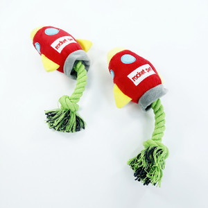 Juguete de Peluche para Perros, Diseño de Cohete Pequeño con Nudos de Algodón, Resistente a las Mordidas, Interactivo, Venta al Por Mayor - Product Image 6