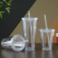 Gobelet isotherme réutilisable en acier inoxydable écologique transparent, bouteille d'eau double paroi, tasse à café, lait, smoothie DIY, fabriqué en Chine continentale