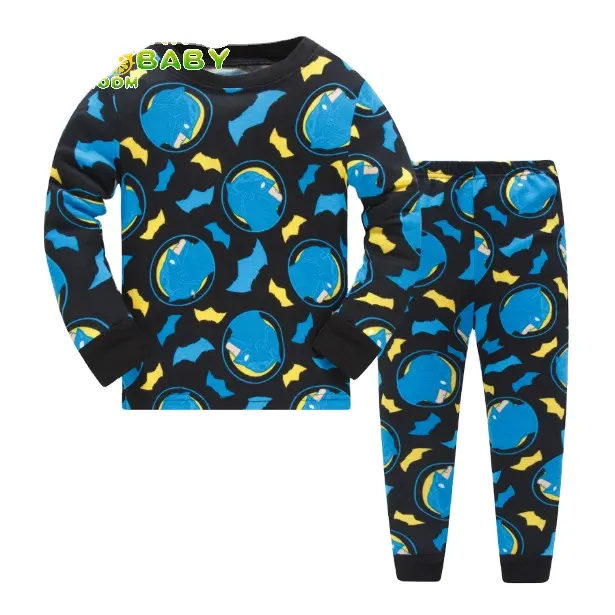 Pijama infantil de desenho animado, pijama estampado de algodão para crianças de 2 a 7 anos, roupa de dormir infantil 244