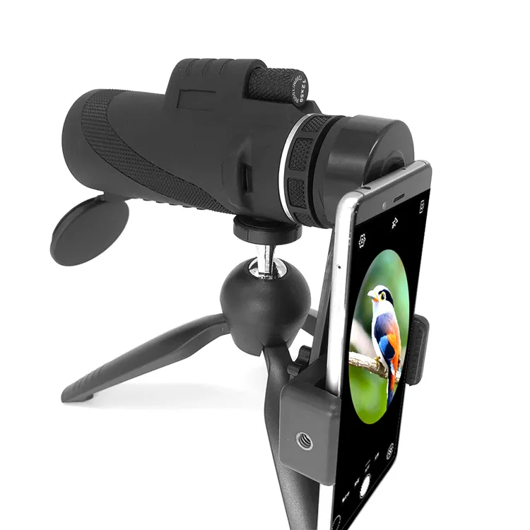 High Definition Monocular Telescope 12x50 40x60 Monocular with Smartphone