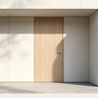 Porte intérieure en noyer de haute qualité, écologique, à âme pleine, résistante à l'humidité et insonorisée pour villa, appartement, chambre à coucher