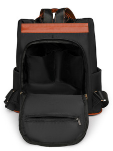 Fashionable Large Capacity Anti-Theft PU Oxford Cloth Zipper Women's <b>Backpack</b> <b>School</b> Sports Leisure Waterproof 20-35L - Product Image 6