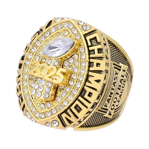 Guancrown Classic Anniversary Fantasy Football Championship Ring Premio Trofeo Ganador deportivo FFL Champion Aleación natural - Product Image 1